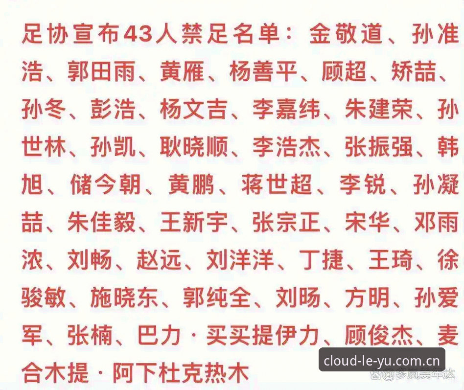 从足协禁足名单看中国足球治理的实用知识点